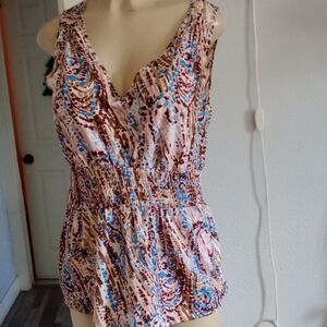 Banana Republic Multicolor Patterned Top